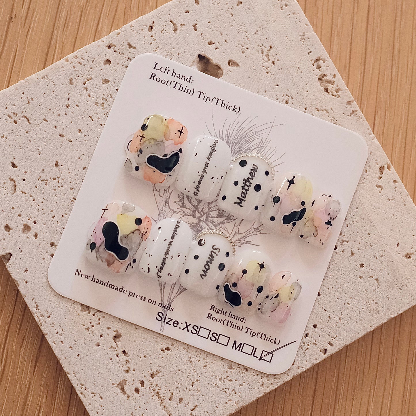 Handmade Press On Nails - Sneaky