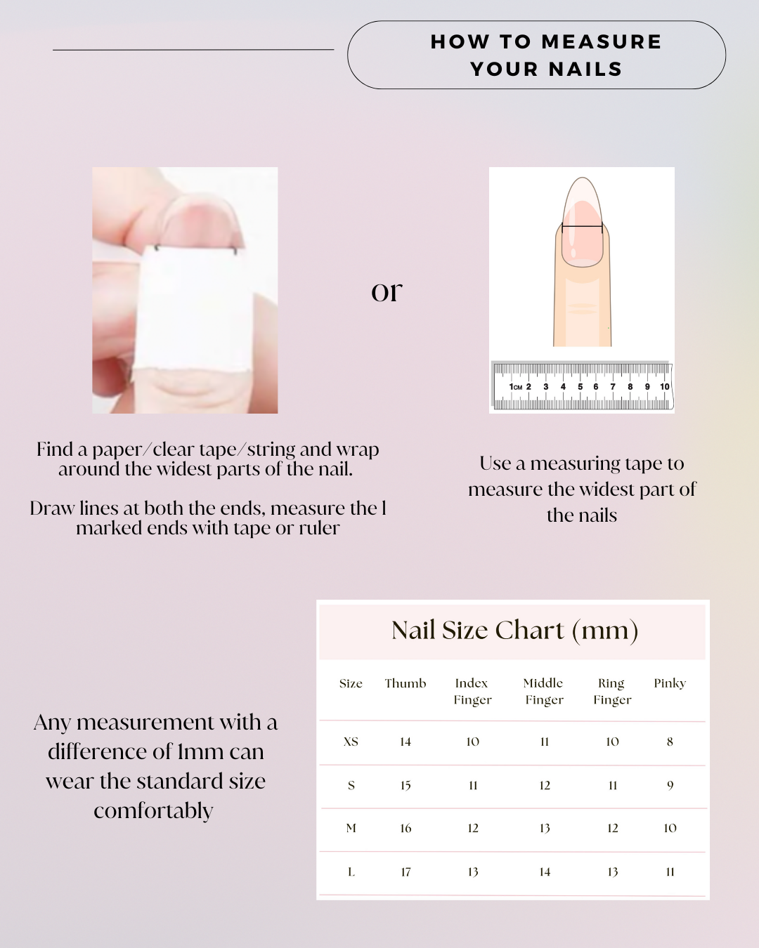 Handmade Press On Nails - Sakura