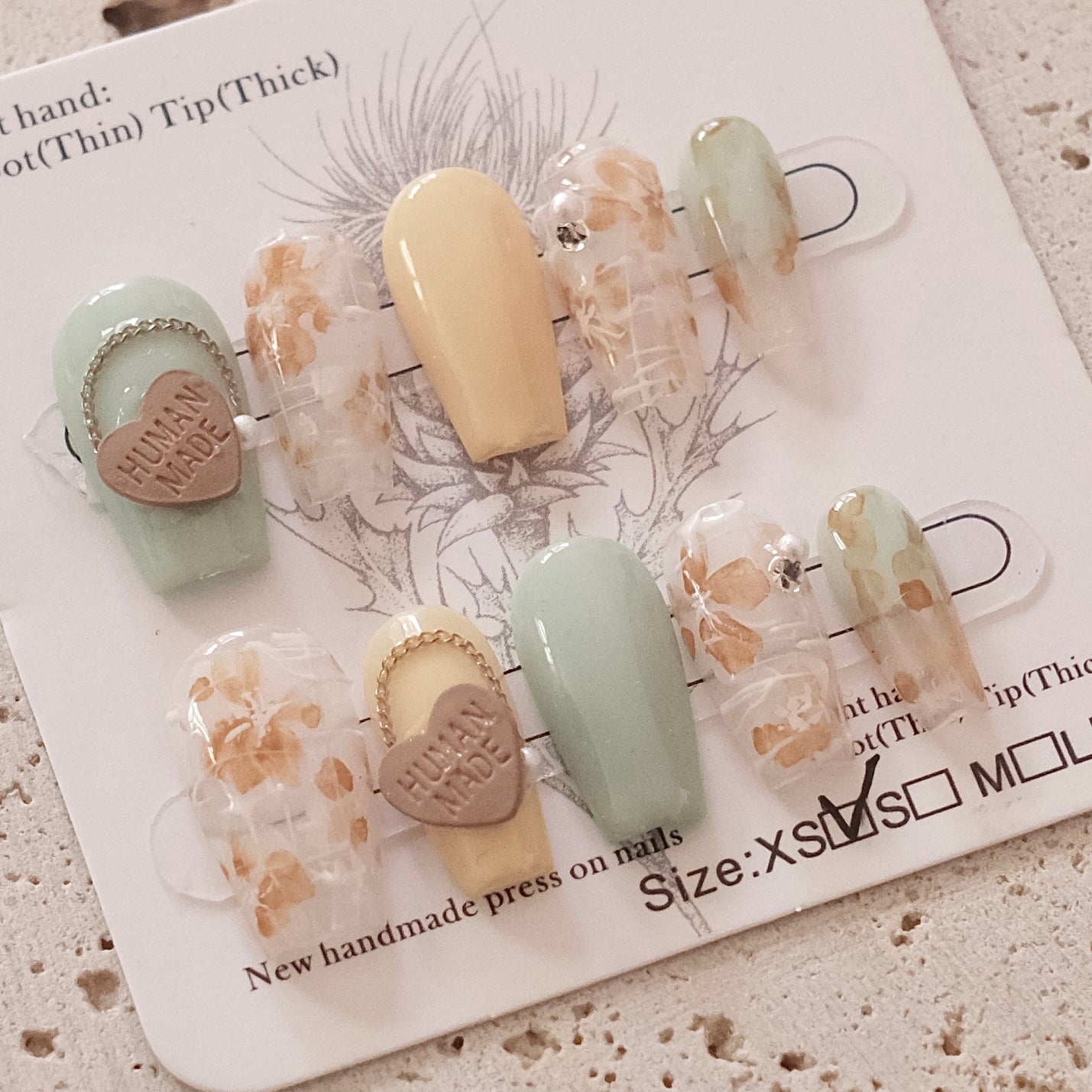 Handmade Press On Nails - Human Made